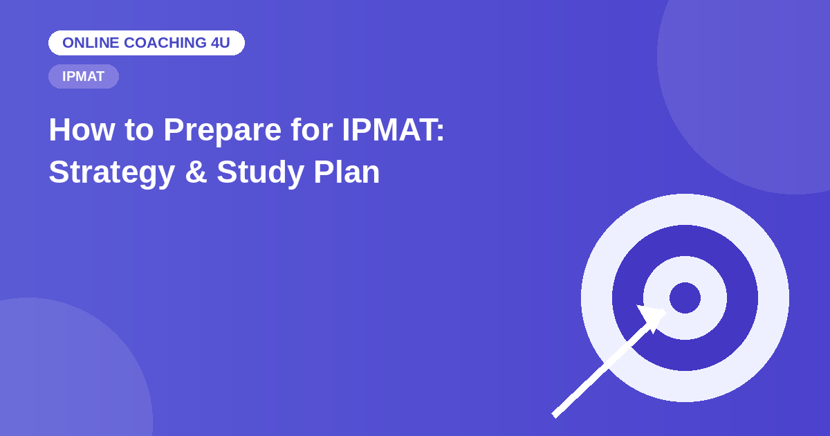 IPMAT preparation strategy target and arrow illustration